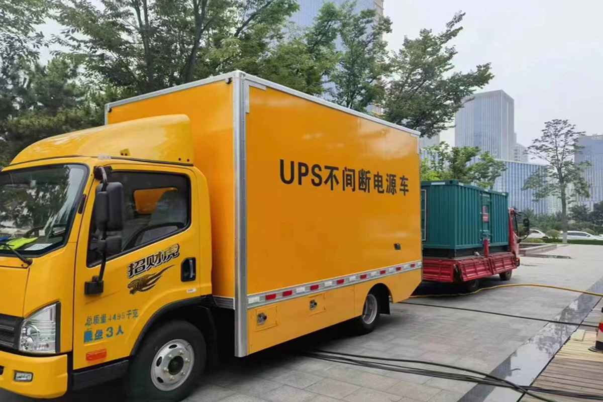 深泽发电机租赁施工现场